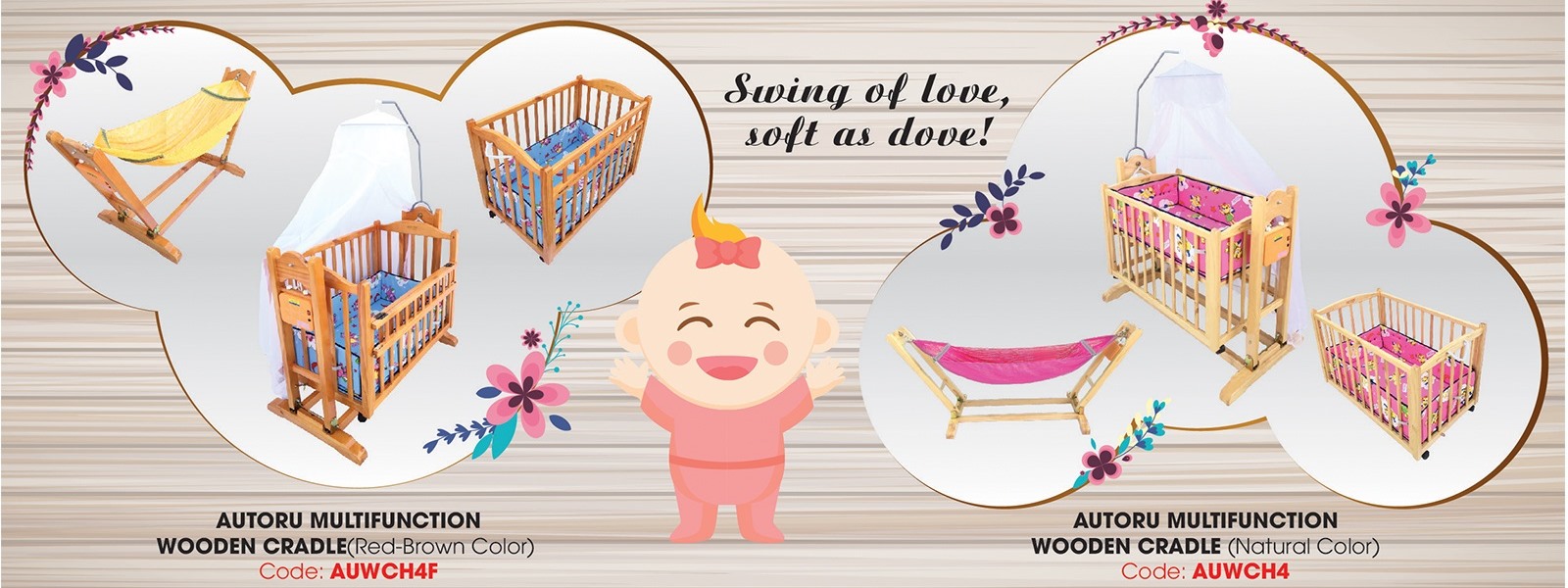 Cũi, nôi gỗ tự động cao cấp cho bé yêu Cũi, nôi gỗ tự động cao cấp cho bé yêu