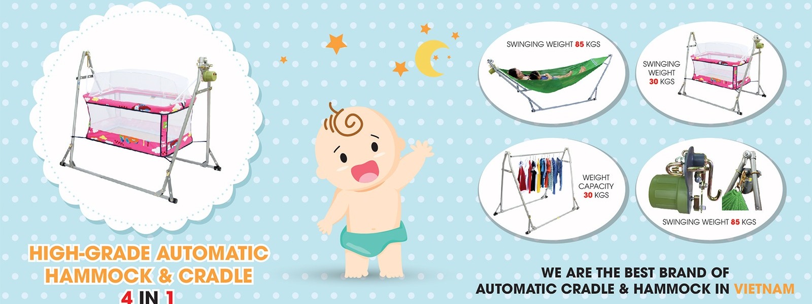 Nôi, võng tự động cao cấp cho bé yêu Nôi, võng tự động cao cấp cho bé yêu