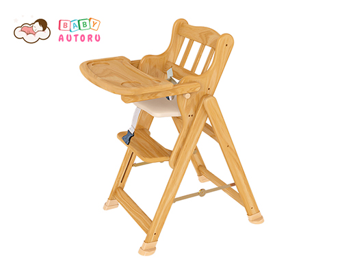 Ghế gỗ ăn bột đa năng điều chỉnh 4 độ cao cho bé - AUHC01